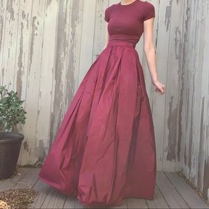 Calvin Klein Burgundy Skirt